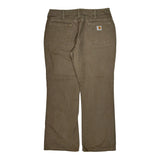 Carhartt Pants - 32W US 8 Brown Cotton