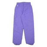 Purple Womens Relaxed Fit Straight Leg Trousers W26 L28 Casual Polyester Blend