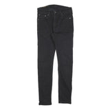 LEVI'S 519 Mens Jeans Black Slim Skinny Denim Raw W30 L28 Slim Fit Zip