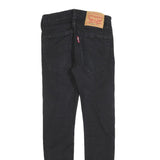 LEVI'S 519 Mens Jeans Black Slim Skinny Denim Raw W30 L28 Slim Fit Zip