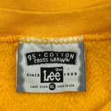 Cross Grain Lee Sweatshirt - XL Yellow Cotton