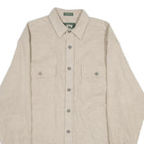 STILLWATER SUPPLY CO Mens Beige Cotton Shirt L Button Chest Pocket Casual