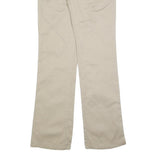 DICKIES Womens Cotton Blend Beige Regular Fit Straight Trousers W28 L32 Workwear