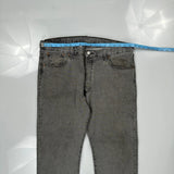 501 Levis Jeans - 38W 30L Grey Cotton
