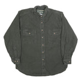 FIELD & STREAM Mens Grey Cotton Blend Shirt M Button Pocket Casual Outdoor