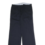 TOMMY HILFIGER Mens Cotton Blend Navy Relaxed Straight Trousers W32 L33 Casual