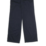 TOMMY HILFIGER Mens Cotton Blend Navy Relaxed Straight Trousers W32 L33 Casual