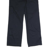 TOMMY HILFIGER Mens Cotton Blend Navy Relaxed Straight Trousers W32 L33 Casual