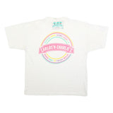 Mens White Carlos'n Charlie's Graphic T-Shirt L Short Sleeve Crew Neck Cotton