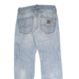 CARHARTT Mens Jeans Blue Regular Straight Denim Light W32 L30 Casual Workwear