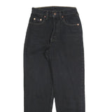 LEVI'S Boys Jeans Black Regular Straight Denim W22 L27 Classic Zip Fastening