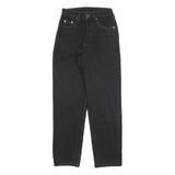 LEVI'S Boys Jeans Black Regular Straight Denim W22 L27 Classic Zip Fastening