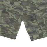DESIGN G9 STYLE Mens Shorts Green Camouflage Cargo 2XL W40 Cotton Blend