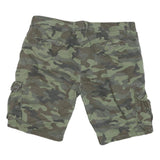 DESIGN G9 STYLE Mens Shorts Green Camouflage Cargo 2XL W40 Cotton Blend