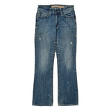 Rock & Roll Hall Of Fame Boot Cut Jeans - 28W 32L Blue Cotton