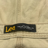 Lee Cargo Cargo Shorts - 34W 9L Beige Cotton