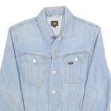 LEE Womens Blue Denim Button Jacket M Cotton Classic Casual Fit