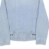LEE Womens Blue Denim Button Jacket M Cotton Classic Casual Fit