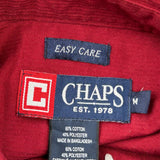 Chaps Ralph Lauren Shirt - Medium Red Cotton Blend