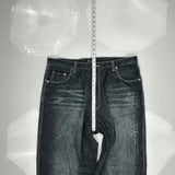 Sean John Wide Leg Jeans - 38W 31L Dark Wash Cotton