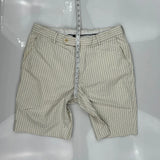 Polo By Ralph Lauren Pinstripe Chino Shorts - 34W 9L Cream Cotton
