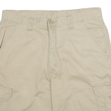WRANGLER Mens Beige Cargo Cotton Shorts XL W34 Comfortable Casual Fit
