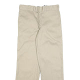 DICKIES Mens Cotton Blend Beige Regular Fit Straight Leg Trousers W32 L30