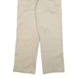 DICKIES Mens Cotton Blend Beige Regular Fit Straight Leg Trousers W32 L30