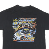 VAN HALEN Mens Black Van Halen Racing Graphic T-Shirt M Short Sleeve Crew Neck
