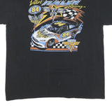 VAN HALEN Mens Black Van Halen Racing Graphic T-Shirt M Short Sleeve Crew Neck