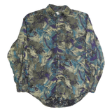 NEXT ORIGINAL Mens Blue & Grey Abstract Print Rayon Shirt M Comfortable Stylish