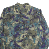 NEXT ORIGINAL Mens Blue & Grey Abstract Print Rayon Shirt M Comfortable Stylish