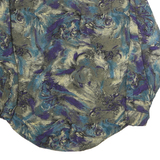 NEXT ORIGINAL Mens Blue & Grey Abstract Print Rayon Shirt M Comfortable Stylish