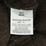 Woolrich 1/4 Zip - XL Brown Wool