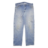 DICKIES Mens Regular Fit Light Blue Denim Jeans W36 L33 Workwear Zip Closure