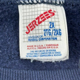 Syracuse University Jerzees Graphic Sweatshirt - 2XL Navy Cotton