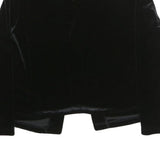 COLDWATER CREEK Womens Black Velvet Top Long Sleeve Round Neck M Classic