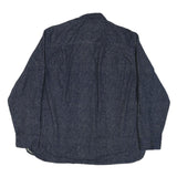 FREEDOM FOUNDRY Mens Blue Cotton Blend Shirt XL Casual Long Sleeve Button
