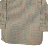 BRITISH KHAKI Mens Beige Check Shirt S Long Sleeve Cotton Casual