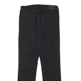 LEVI'S Womens Black Regular Straight Denim Medium W27 L26 Zip Jeans