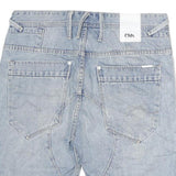 CLOCK HOUSE Mens Denim Blue Shorts L W35 Cotton Casual Zip Pockets