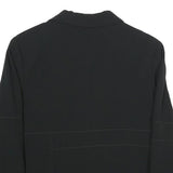 CHRISTINE LAURE Womens Black Casual Jacket UK 14 Polyester Blend Button Closure