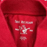 Crafted With Pride True Religion Polo Shirt - 2XL Red Cotton