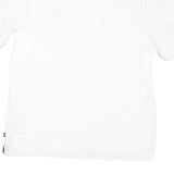 NAUTICA Mens White Short Sleeve Plain XL Cotton Blend Polo Shirt Casual