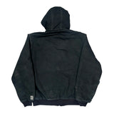 Made In USA Carhartt Tall Jacket - Large Black Cotton