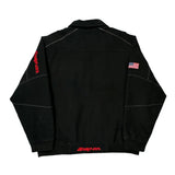 American Flag Patch Choko Snap On Jacket - XL Black Cotton