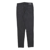 LEVI'S 721 Womens Jeans Black Slim Skinny Denim Raw W28 L30 Stretch