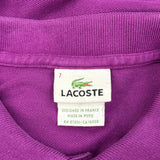 Lacoste Polo Shirt - XL Purple Cotton