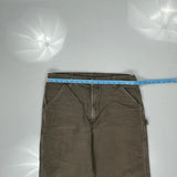 Carhartt Double Knee Carpenter Trousers - 36W 32L Brown Cotton