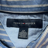 Tommy Hilfiger Striped Shirt - Small Blue Cotton